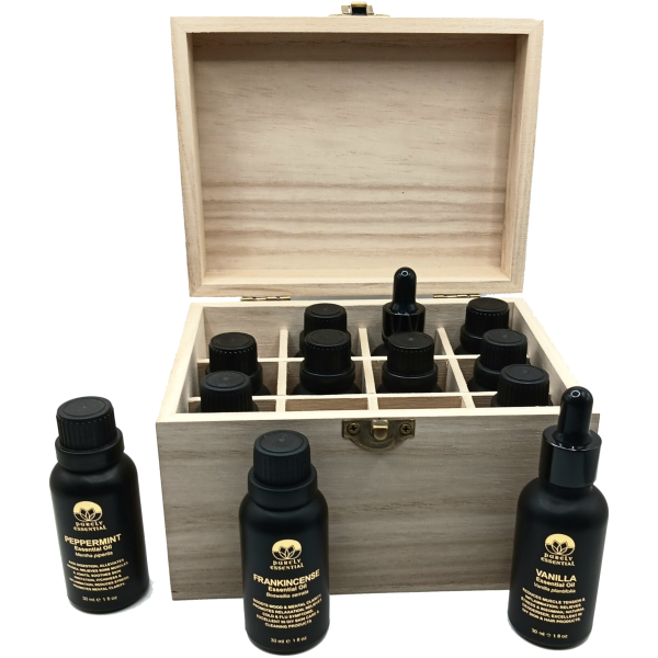 Essential Oil Storage Box - Small Paulownia Wood